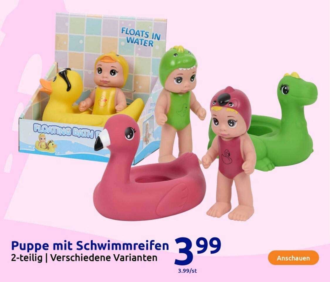 Puppe mit Schwimmreifen – 2-teilig | Verschiedene Varianten