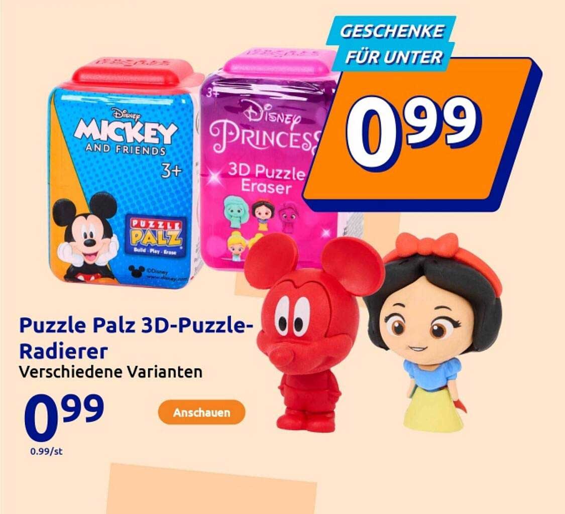 Puzzle Palz 3D-Puzzle-Radierer - Verschiedene Varianten