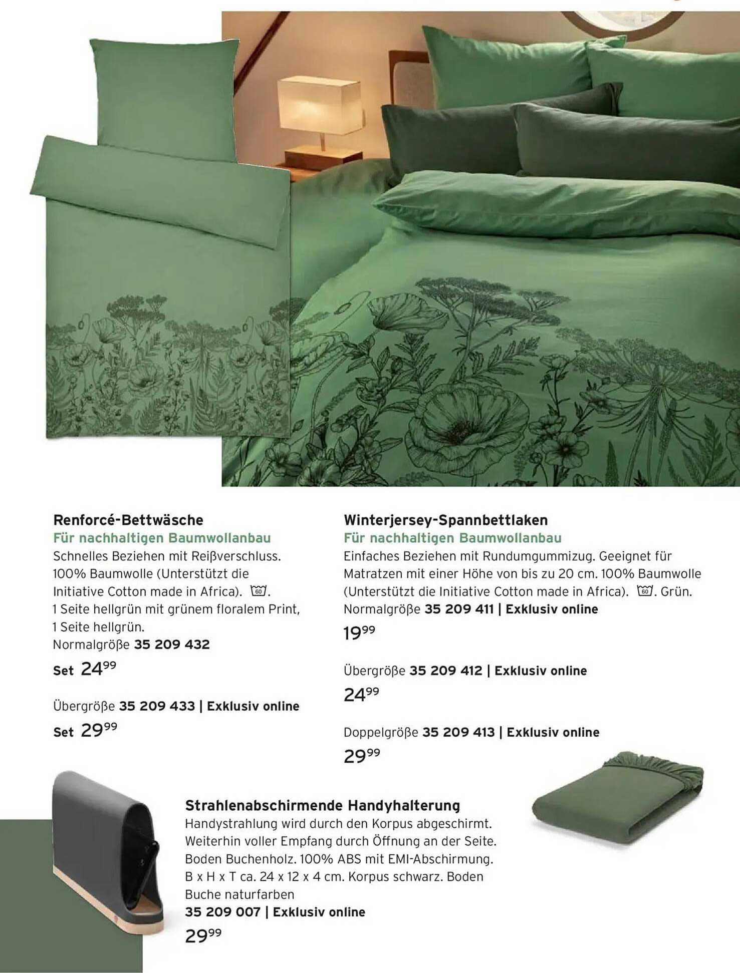 Renforcé-Bettwäsche für nachhaltigen Baumwollanbau