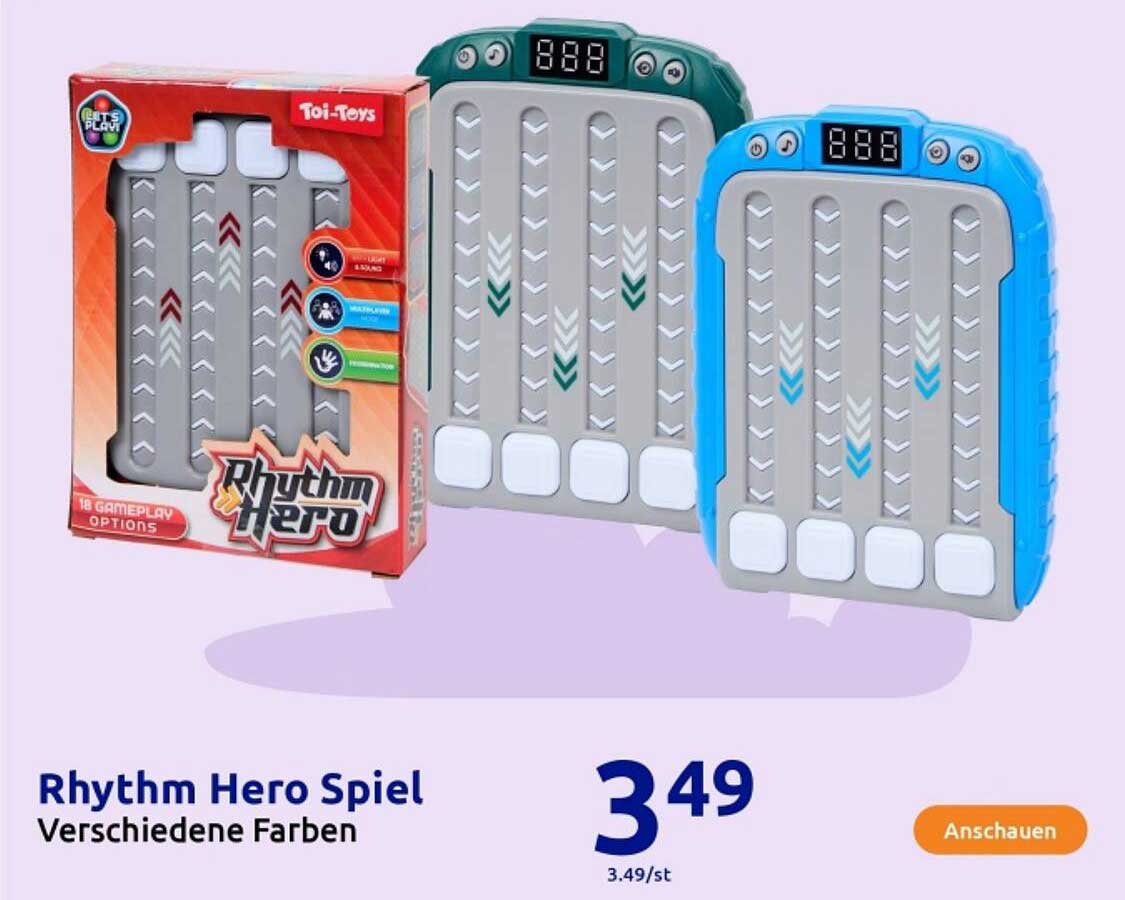 Rhythm Hero Spiel - Verschiedene Farben