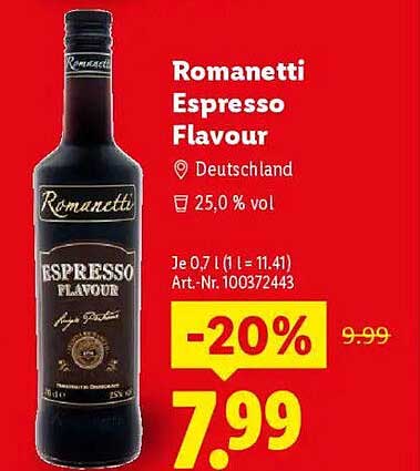 Romanetti Espresso Flavour