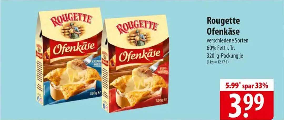Rougette Ofenkäse – verschiedene Sorten 320 g