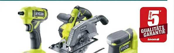RYOBI Akku-Werkzeugset 18V (inkl. Bohrschrauber, Säbelsäge und Akku)