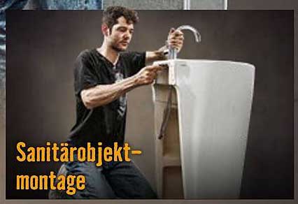 Sanitärobjekt-Montage