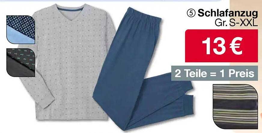 Schlafanzug Gr. S-XXL - 2 Teile = 1 Preis