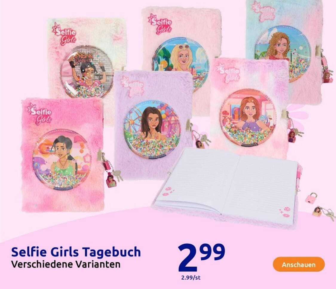 Selfie Girls Tagebuch - Verschiedene Varianten