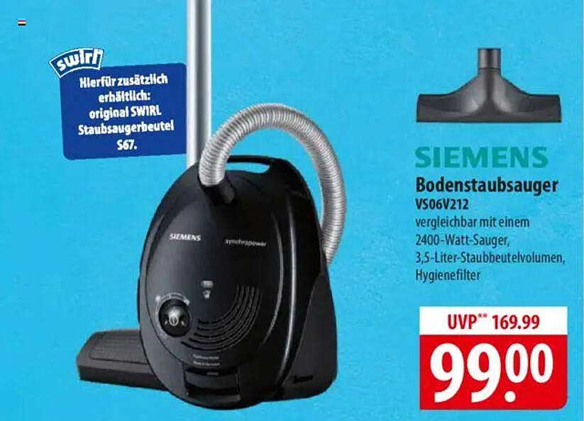 SIEMENS Bodenstaubsauger VS06V212