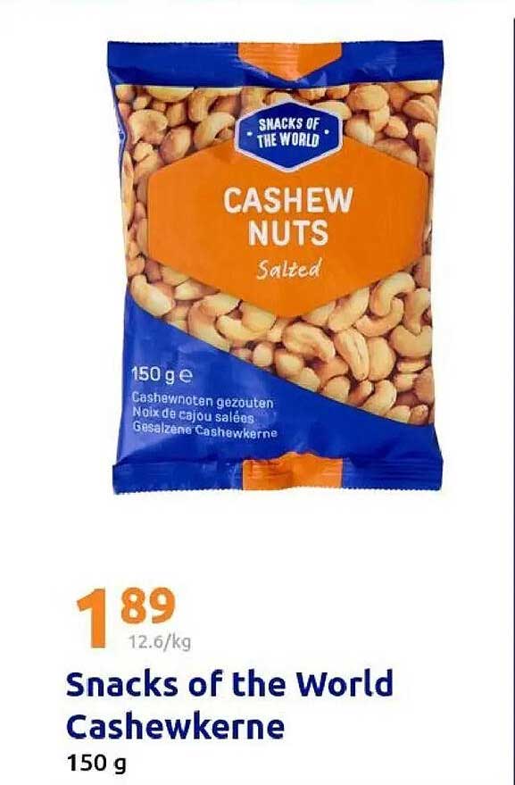 Snacks of the World Cashewkerne 150 g
