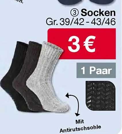 Socken in verschiedenen Farben - 3 € pro Paar
