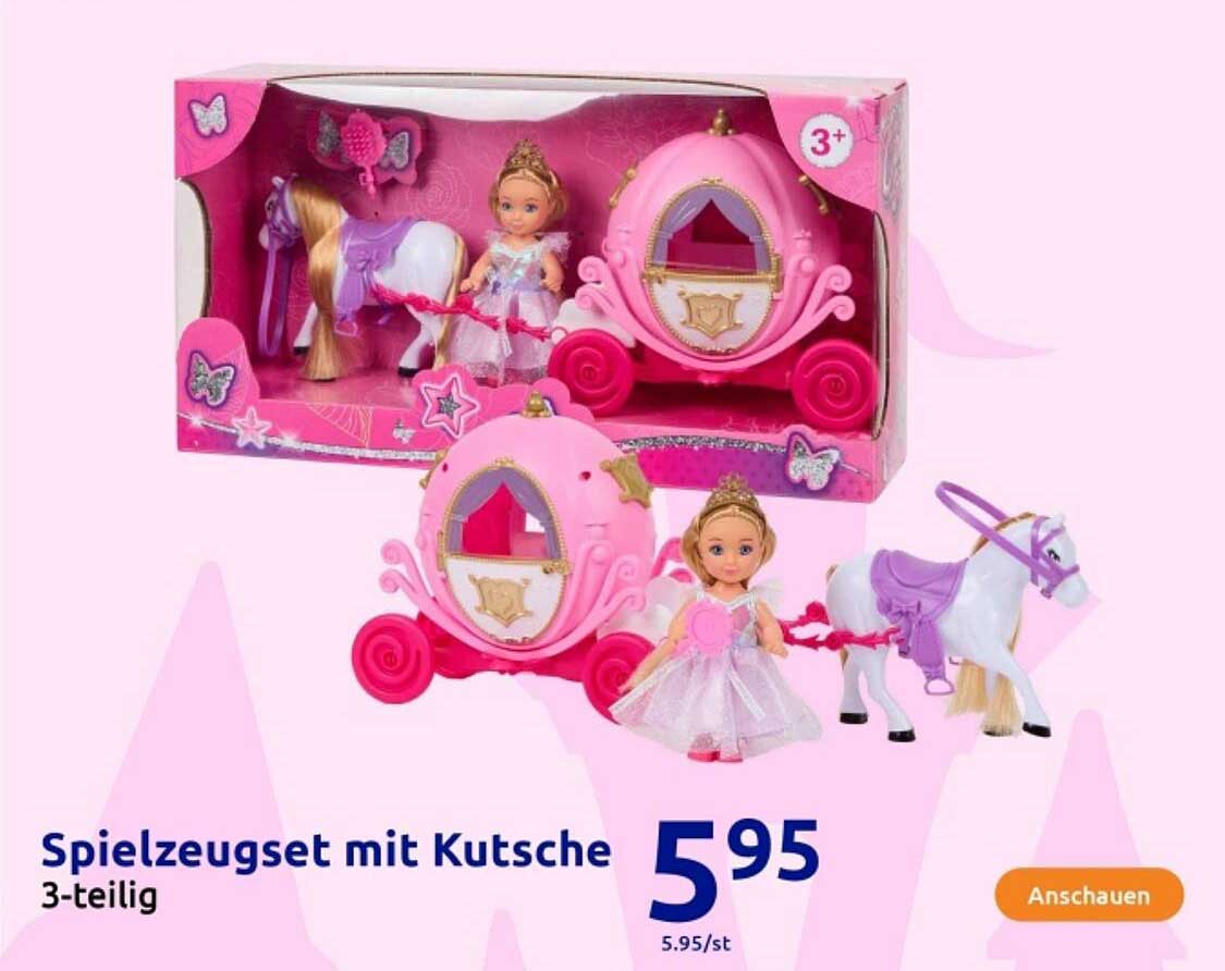 Spielzeugset mit Kutsche - 3-teilig