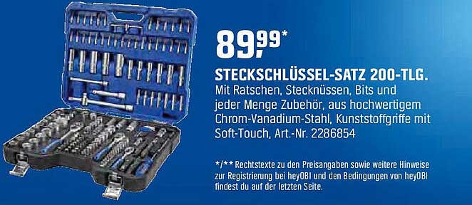 STECKSCHLÜSSEL-SATZ 200-TLG.