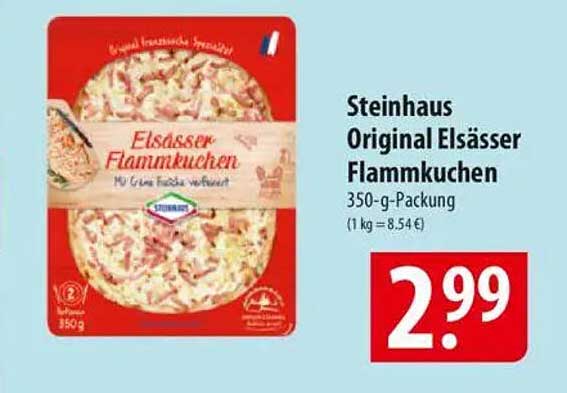 Steinhaus Original Elsässer Flammkuchen 350-g-Packung