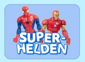 Superhelden-Figuren Spider-Man und Iron Man