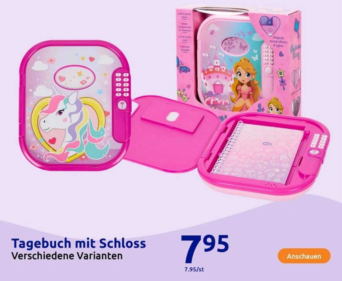 Tagebuch mit Schloss - Verschiedene Varianten