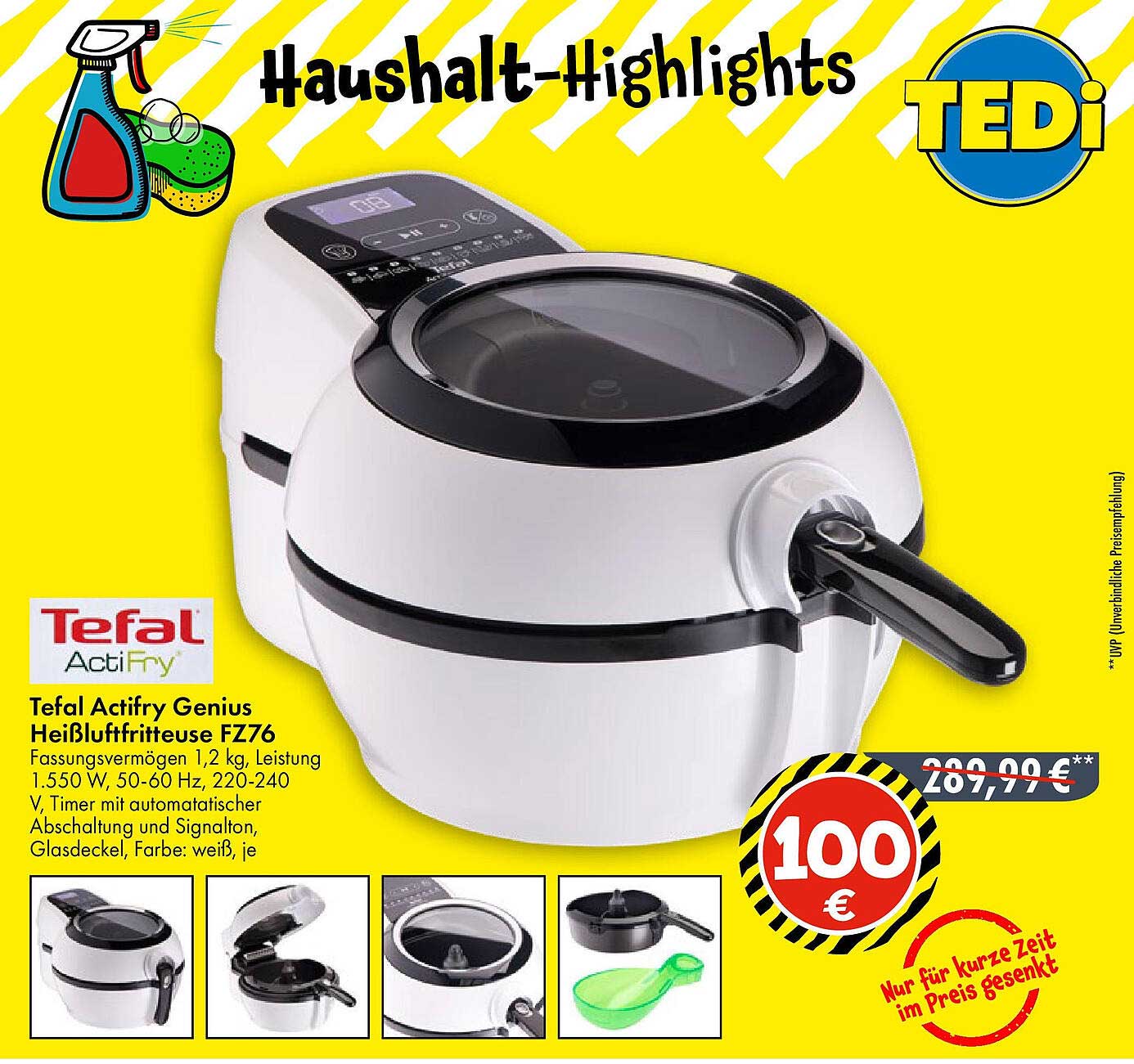 Tefal Actifry Genius Heißluftfritteuse FZ76
