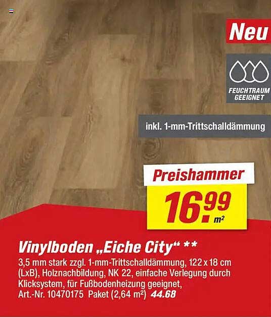 Vinylboden „Eiche City“