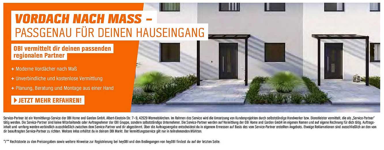 Vordach nach Maß – Passgenau für deinen Hauseingang