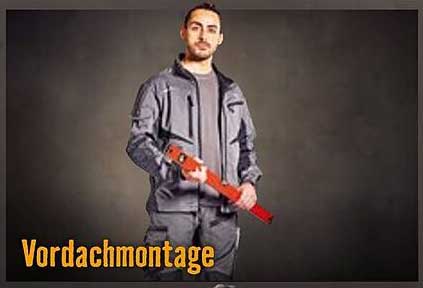 Vordachmontage