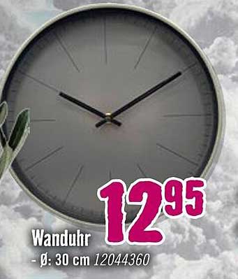 Wanduhr Ø 30 cm