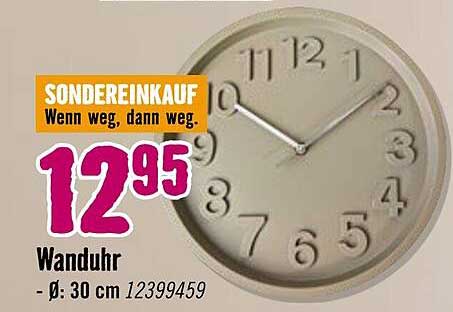Wanduhr - Ø 30 cm