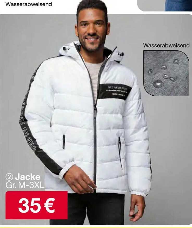 Wasserabweisende Jacke Gr. M-3XL