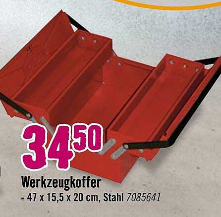 Werkzeugkoffer - 47 x 15,5 x 20 cm, Stahl