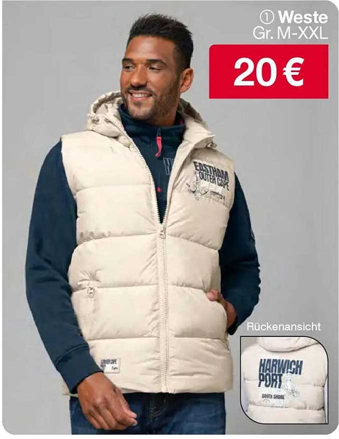 Weste Gr. M-XXL für nur 20 €
