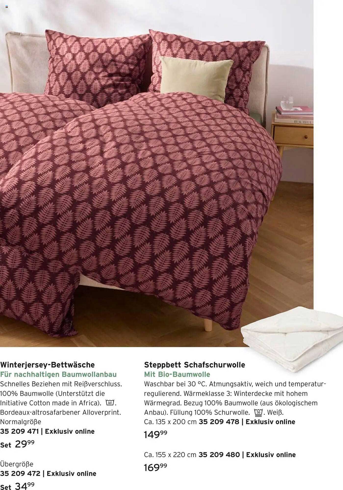 Winterjersey-Bettwäsche für nachhaltigen Baumwollanbau