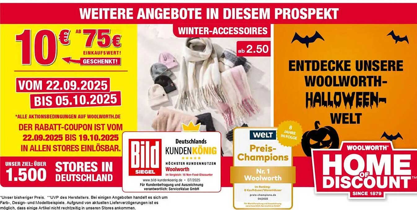 Woolworth Winter-Accessoires ab 2,50 €