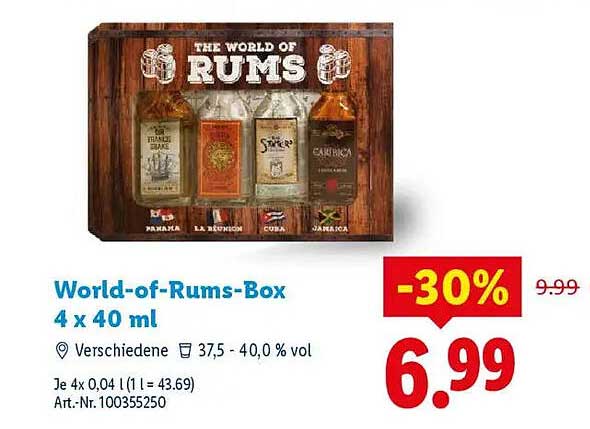 World-of-Rums-Box 4 x 40 ml