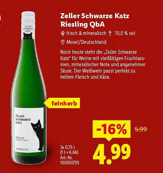 Zeller Schwarze Katz Riesling QbA