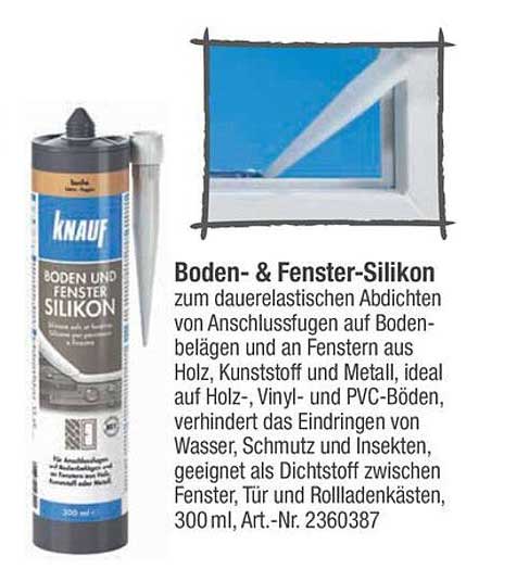 Boden- & Fenster-Silikon