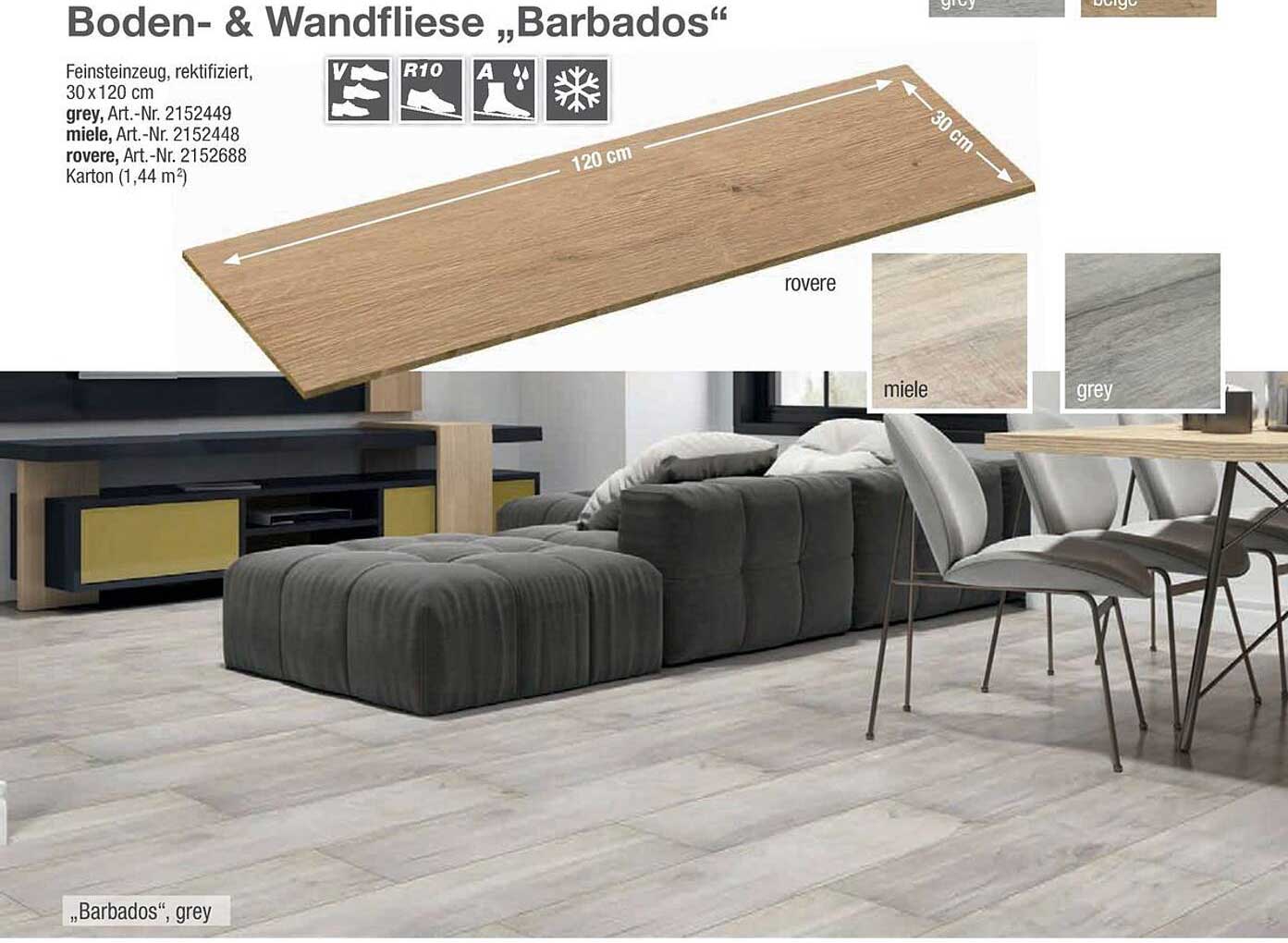 Boden- & Wandfliese „Barbados“