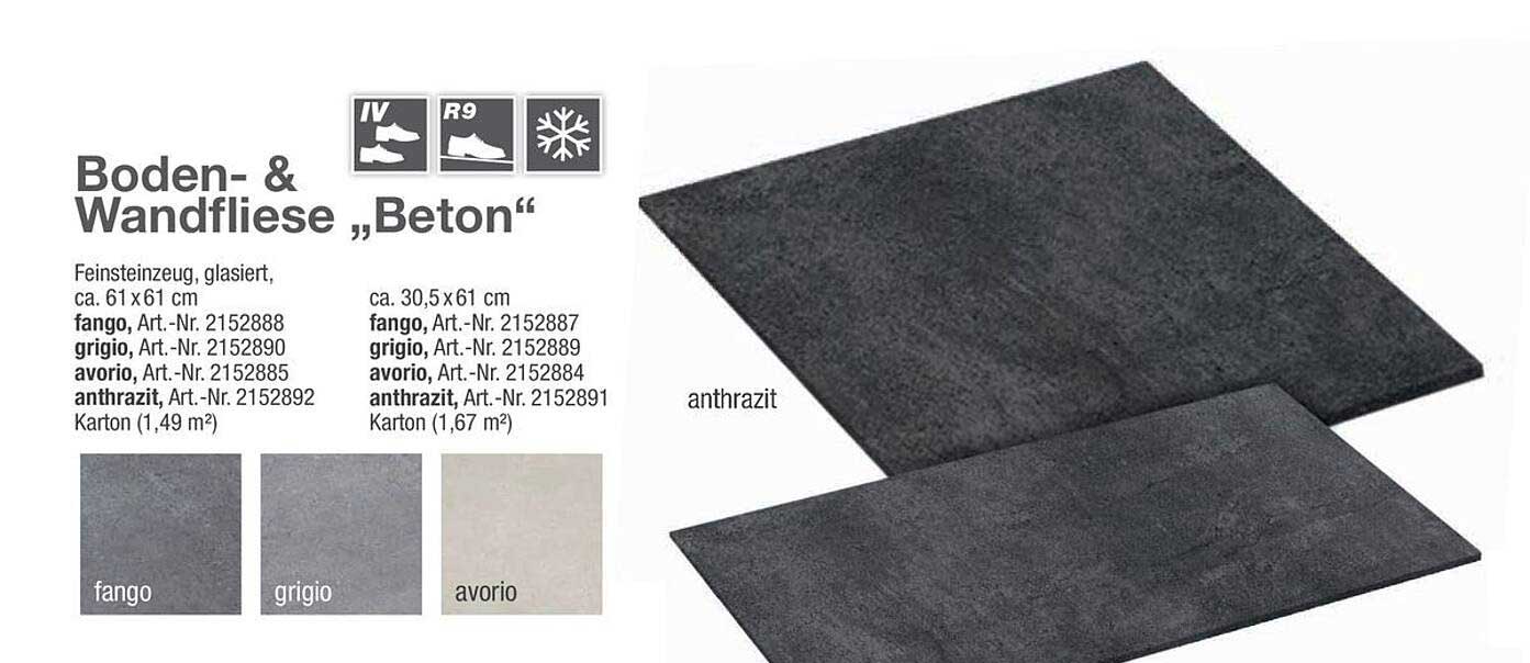 Boden- & Wandfliese „Beton“