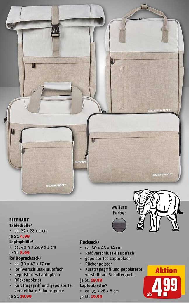 Elephant Tabletülle Elephant Laptophülle Elephant Rucksack Elephant ...