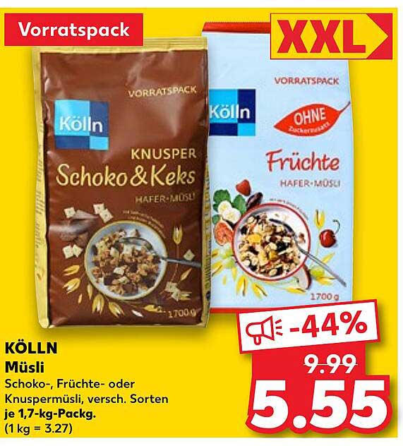 Kölln Knusper Schoko & Keks Hafer-Müsli
