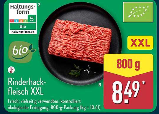 Rinderhackfleisch Xxl Angebot bei Aldi Nord