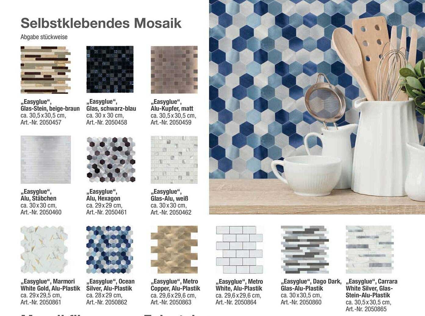 Selbstklebendes Mosaik