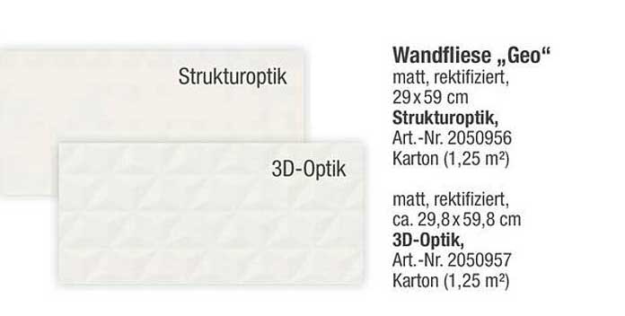 Wandfliese „Geo“