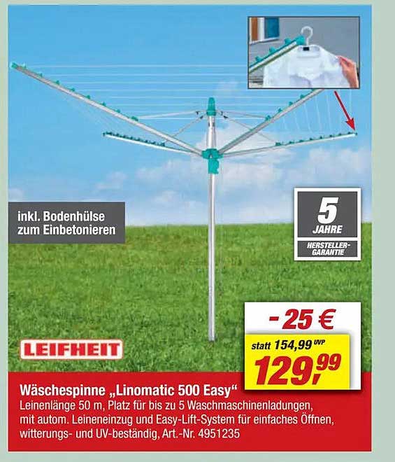 Wäschespinne „Linomatic 500 Easy“