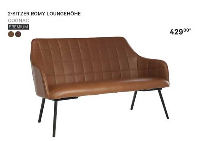 2-Sitzer Romy Loungehöhe