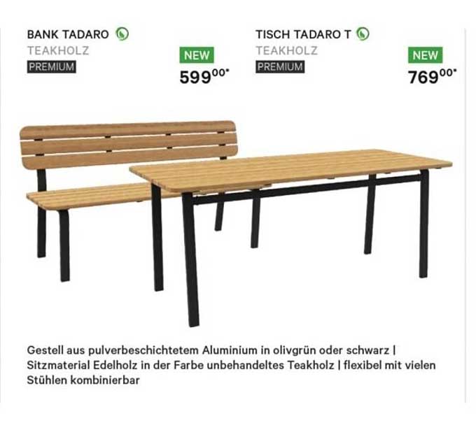 BANK TADARO TEAKHOLZ