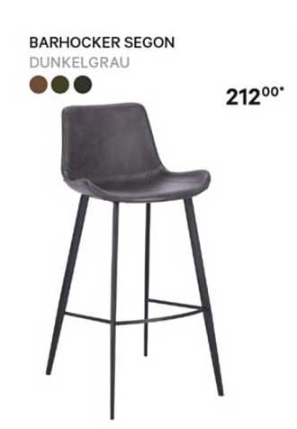 BARHOCKER SEGON DUNKELGRAU