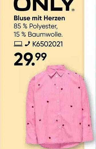 Bluse mit Herzen