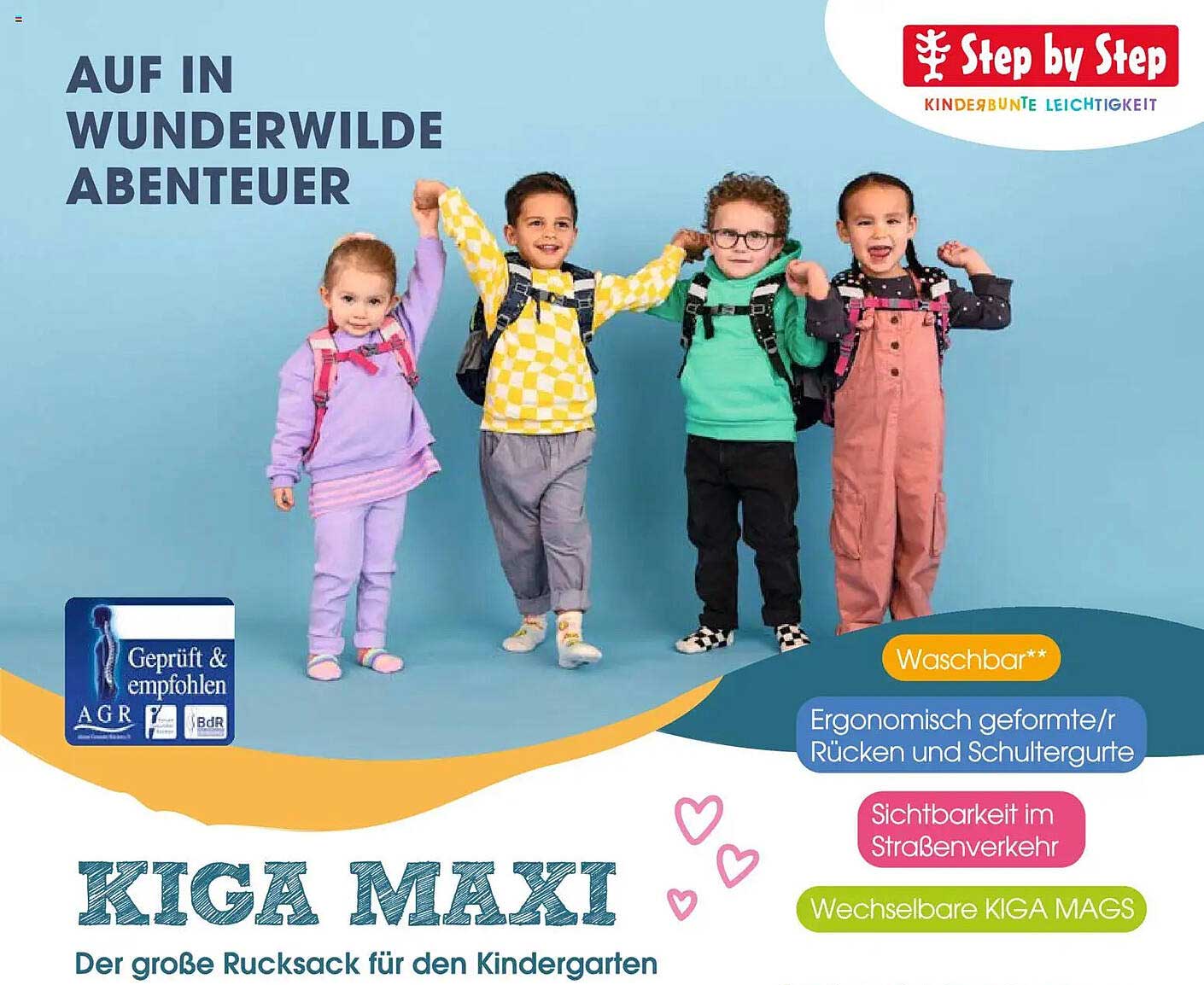 KIGA MAXI Der große Rucksack für den Kindergarten