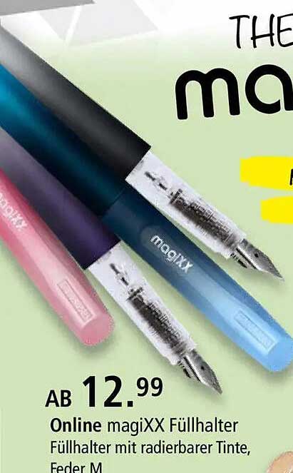 Online magiXX Füllhalter Füllhalter mit radierbarer Tinte, Feder M