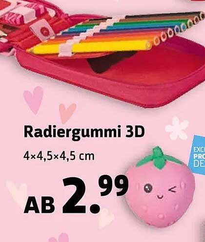Radiergummi 3D