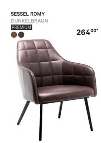 SESSEL ROMY DUNKELBRAUN PREMIUM