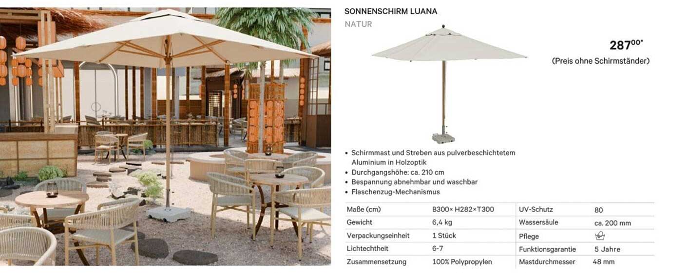 SONNENSCHIRM LUANA