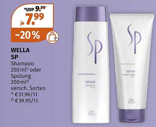 WELLA SP Shampoo 250 ml oder Spülung 200 ml